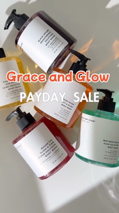 Grace and Glow Body wash#graceandglow #whitening #backacne #paydaysale