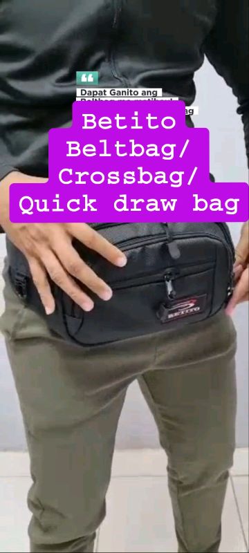 Sulit ka Dito par! legit ang Tibay! #betito #betitocrossbag #beltbag  #crossbag #quickdrawbag #quickdraw #slingbag #crossbodybag #mensbag #bags #rider