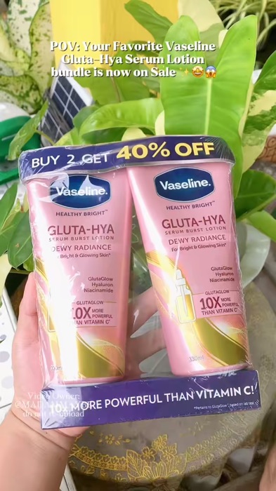 ￼VASELINE Healthy Bright Gluta-Hya Serum Burst Lotion Dewy Radiance 170ml/300ml #vaselinelotion #glutahya #lotion