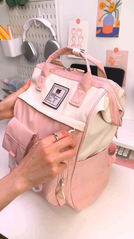 Large Capacity Backpack #macaroonbag #largecapacity #backpack #schoolbag #FreeCoinsInShopeeVideo #trending #MasMuraSaShopee