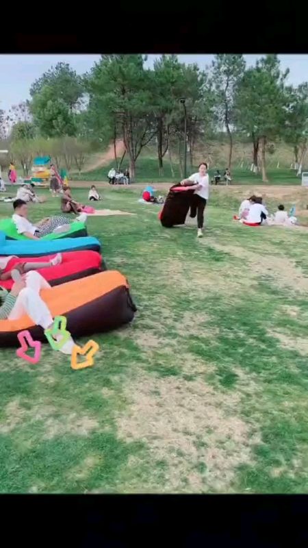 Inflatable Banana Bed with Pillow🍌❤️Folding sofa Beach Air Bed 🛏️🍌🍊#affordable #MasMuraSaShopee #useful #banana #Bed #inflatable #trending