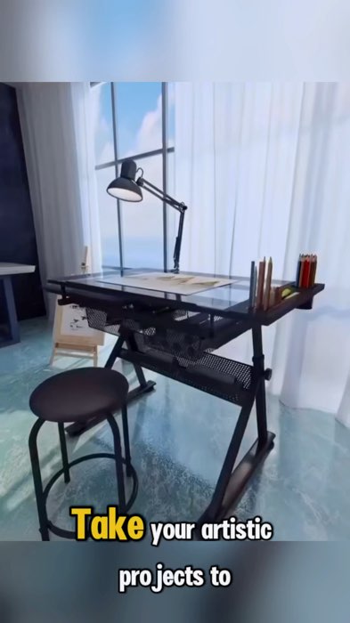 𝐑𝐞𝐚𝐝𝐲 𝐭𝐨 𝐠𝐨 𝐏𝐫𝐨? 𝑇ℎ𝑖𝑠 𝑖𝑠 𝑡ℎ𝑒 𝑑𝑒𝑠𝑘 𝑓𝑜𝑟 𝑦𝑜𝑢 ✨😍 #desk #study #deskorganization #studytable #drawingtable