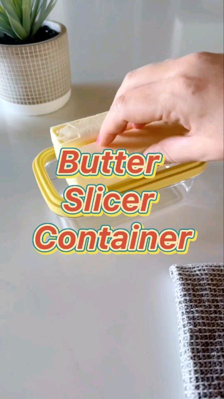 Butter Tray Slicer Transparent Container 🤩🧈🧈🧈  #butterslicer #buttercontainer #trayslicer #butter #shopeebudol