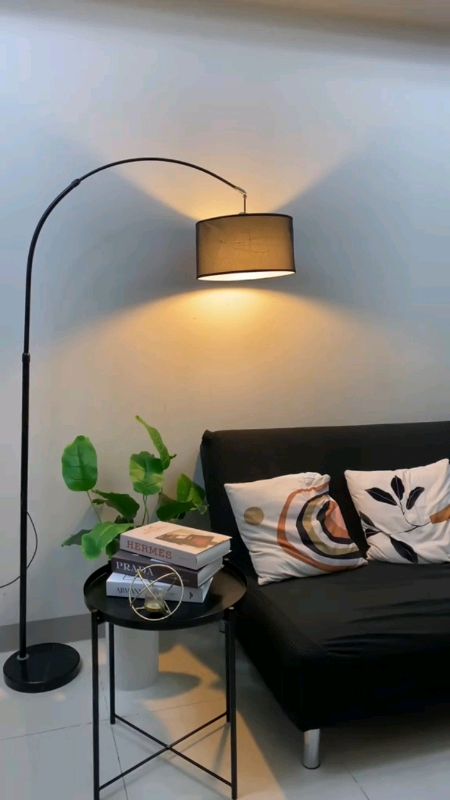 NORDIC MODERN FLOOR FISHING LAMP COZY AESTHETIC ATMOSPHERE LIVING ROOM LAMP✨😍