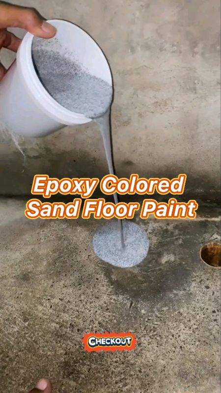 Epoxy Colored Sand Floor Paint🌷😱🍀🍒🌼😩🪻✨💯#floorpaint #epoxycolorsandfloorpaint #HugotSaShopee #MasMuraSaShopee