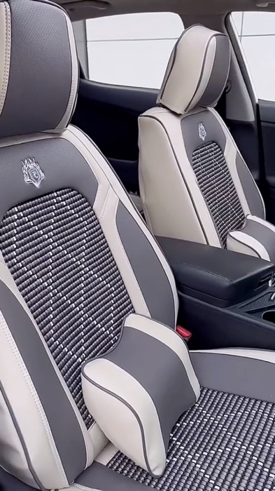 High Quality Universal Leather 5 Seat Car Cover #waterproof #universal #leather #car #cover #highquality #accessories #decoration #interior #trending