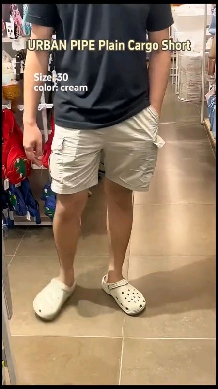 Urban Pipe 4 Pocket Cargo Shorts For Men Knee Above Drawstring Short #shortpants #menshorts #cargoshorts