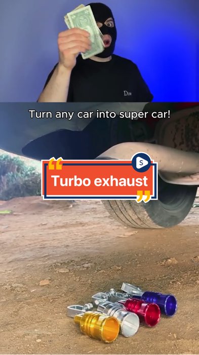 Turbo exhaust? 💨 #turbo #randomfinds #MasMuraSaShopee #car