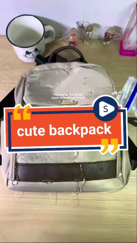 waterproof na backpack at maganda ang quality.. #backpack #cutebackpack #minibackpack #backpack #womensbag