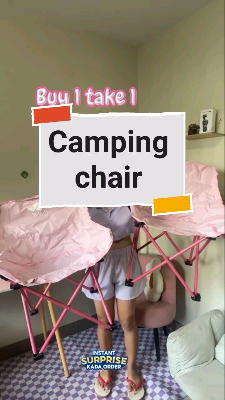 Buy1take1 na moon chair /Camping chair mima.. Ang solid nga #chair #campingchair #foldingchair #FreeCoinsInShopeeVideo