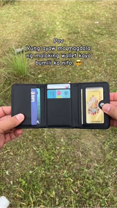 Yung ayaw mo magdala ng bulky na wallet kaya bumili ka nito. Ganda solid.#wallet #menswallet #cardholder #walletformen #slimwallet