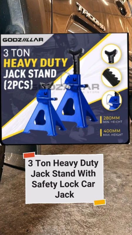 Check out 3 Ton Heavy Duty Jack Stand With Safety Lock Car Jack.#MasMuraSaShopee #HugotSaShopee