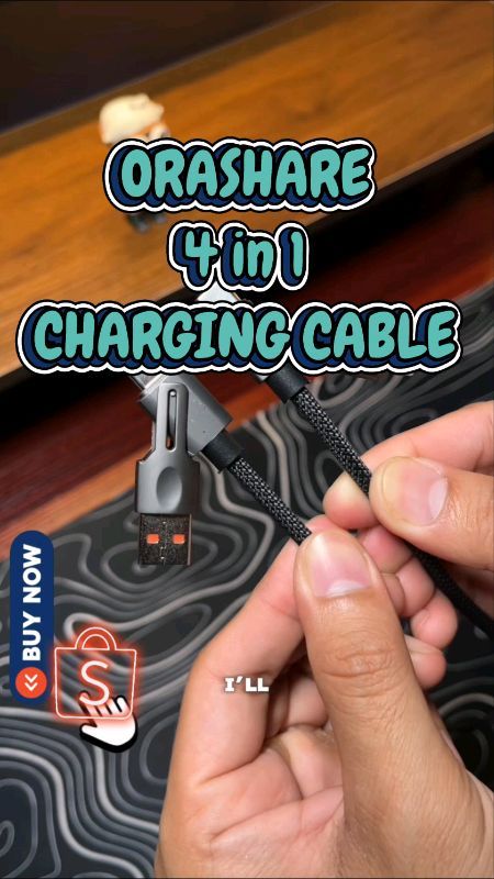 Napaka Genius talaga ni Orashare🤩 #4in1 #ChargingCable #Orashare #fastcharging #Multifunctional #durable #MasMuraSaShopee #ShopeePHPaydaySale #foryou