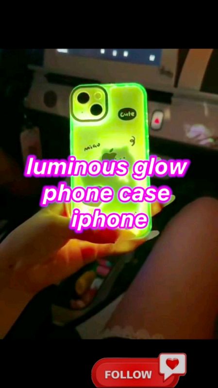 LUMINOUS GLOW PHONE CASE- glow up your phone✨light up look, cool protection ?#luminousphonecase #PhoneCase #iphonecase #FreeCoinsInShopeevideo
