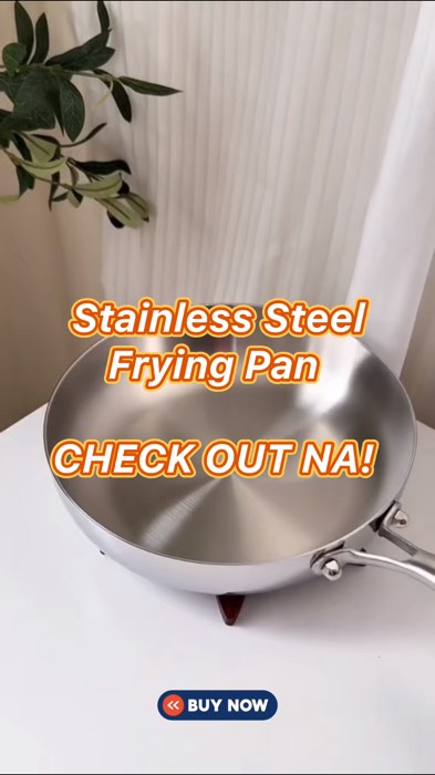 Stainless Steel Frying Pan #fryingpan #stainlesssteel #cookware #MasMuraSaShopee #FreeCoinsInShopeeVideo #shopeebudol #affordable #trending #fyp