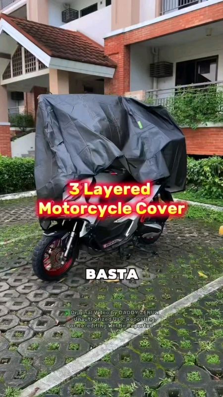 #HugotSaShopee #MasMuraSaShopee #shoeephpaydaysale #FreeCionsInShopeeVideo 3 Layers Motorcycle Cover Dust UV Outdoor Protection Motor Cover Selimut Mo