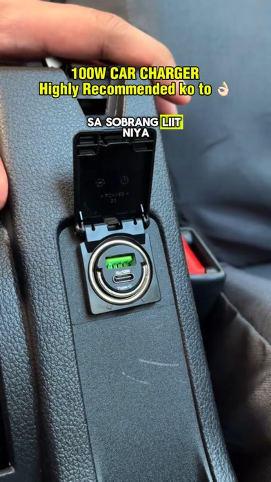 HIGHLY RECOMMENDED CAR CHARGER SUPPORTS 100W FAST CHARGING DUAL PORT TAPOS ANG MURA LANG #car #carcharger #cigarettecharger #100watts #fastcharging #f