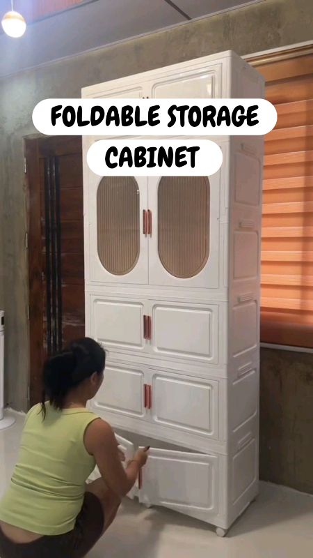 Foldable Storage Cabinet #plasticcabinet #foldablecabinet #cabinet #storagecabinet #cshop #lalabmive #FreeCoinsInShopeeVideo #MasMuraSaShopee #fyp