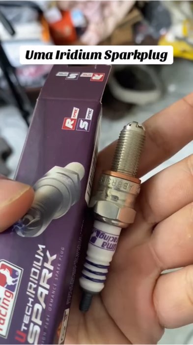 ￼IRIDIUM SPARK PLUG FOR RAIDER 150, NMAX V2, AEROX, CLICK 125i/ V2, Sniper 150,Mio AB89R31 UMA Racing Spark Plug #MasMuraSaShopee #trending #viral