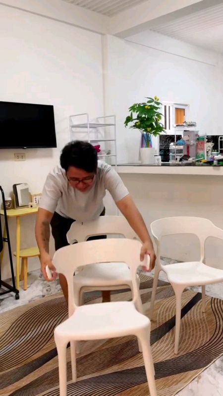 Nordic Woven Rattan Plastic Chair #FreeCoinsInShopeeVideo #fyp #MasMuraSaShopee #nordicchair #HugotSaShopee #RATTANCHAIR #chair #diningchair #nordic