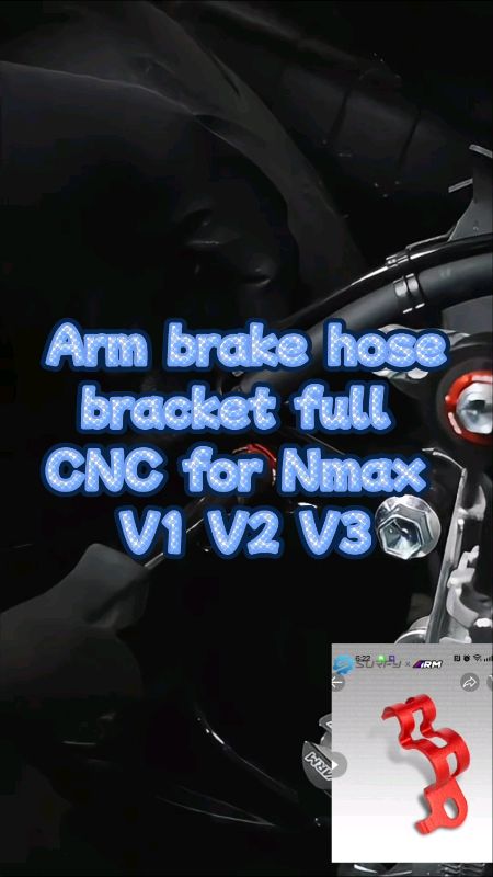 dagdag details para sa mga naka Nmax V1 V2 V3 full CNC na din #MasMuraSaShopee #HugotSaShopee #XtraChallenge #surfy #brakehosebracket