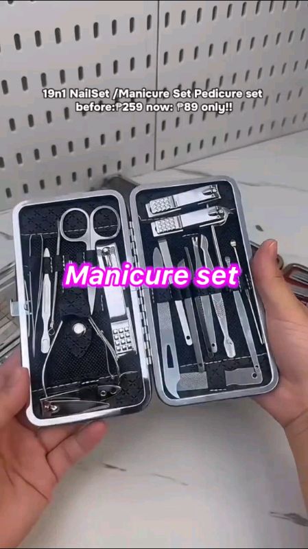 Manicure set #pedicureset #manicureset #carbonsteelforpersonal #viral #fyp #foryou #freecoinshopeevideo #commshopee