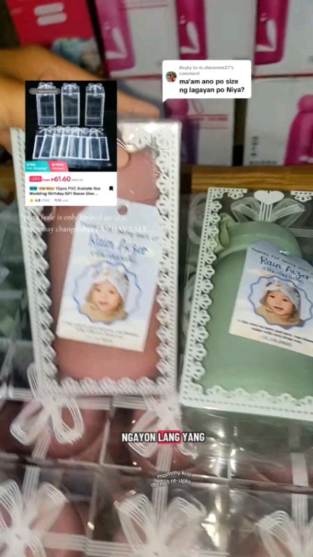 Transparent Gift Boxes perfect for Giveaway & souvenir #transparentbox #pvcacetatebox #10pcstumbler #giveaway #souvenir #diysouvenir  #MasMuraSaShopee