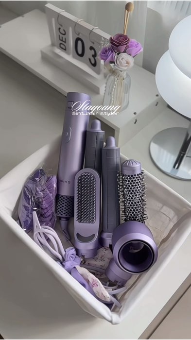 STAYOUNG 5 in 1 Hair Styler C1 Plus Lavender with Freebie, best Christmas Gift #stylerdryer #hairstyler #stayoung #lavender #5in1hairstyler