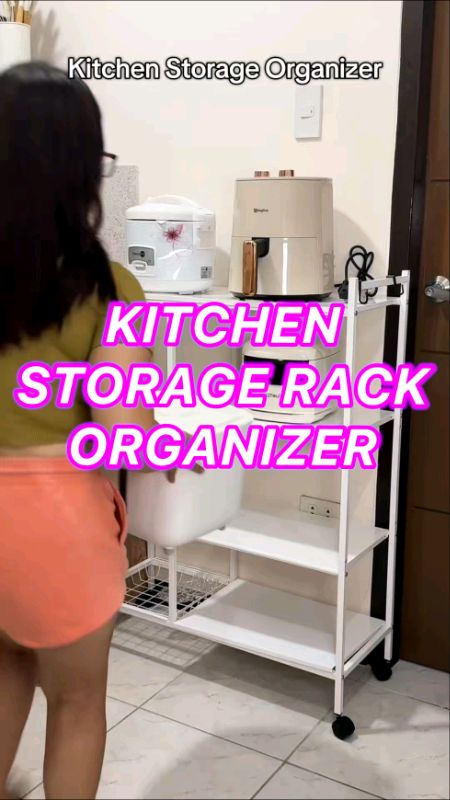 Kitchen storage rack #kitchenrack #FreeCoinsInShopeeVideo #ShopeePHPaydaySale #MasMuraSaShopee #viral #trending