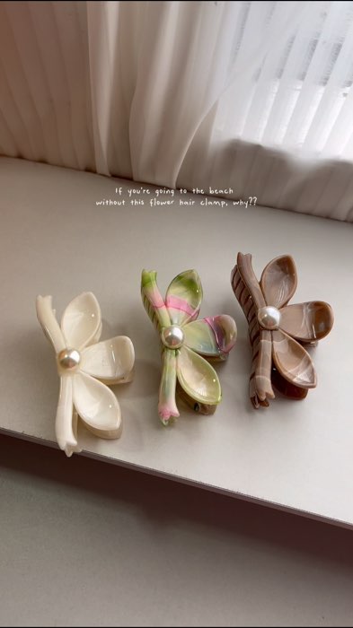 beach ready hair clamps #hairclamp #beachready #beachvibes #clamp #Summer #flowerhairclamp