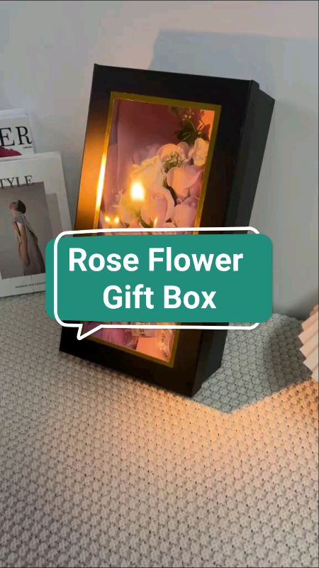 Rose Flower Gift Box #FreeCoinsInShopeeVideo #XTRAChallenge #ShopeePHPaydaySale #trending #fyp #foryou #roseflower #flowergiftbox #giftbox