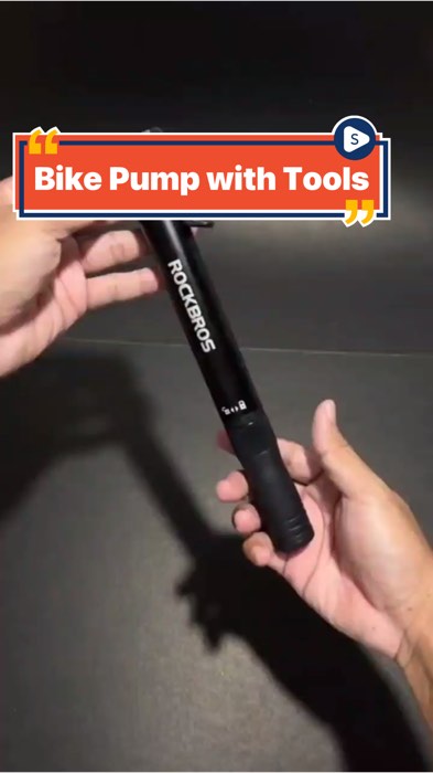 ROCKBROS Bicycle Pump Bicycle Electric Tire Inflator Presta/Schrader Valve #FreeCoinsInShopeeVideo #MasMuraSaShopee #budolfinds #viral #fyp #trending