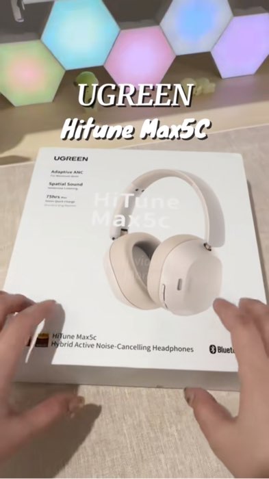 Ugreen Hitune Max5C headphone headset #Ugreen #ugreenheadphone #ugreenheadset #headphone #WirelessHeadphone #noisecancelling