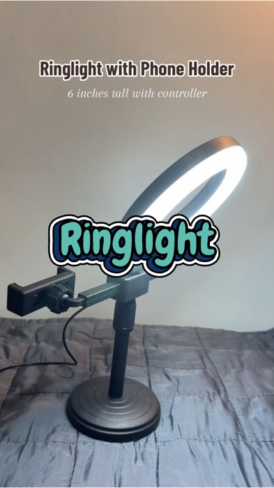 Ringlight with phone holder #ringlight #phoneholder #phoneaccessories #fyp #viral