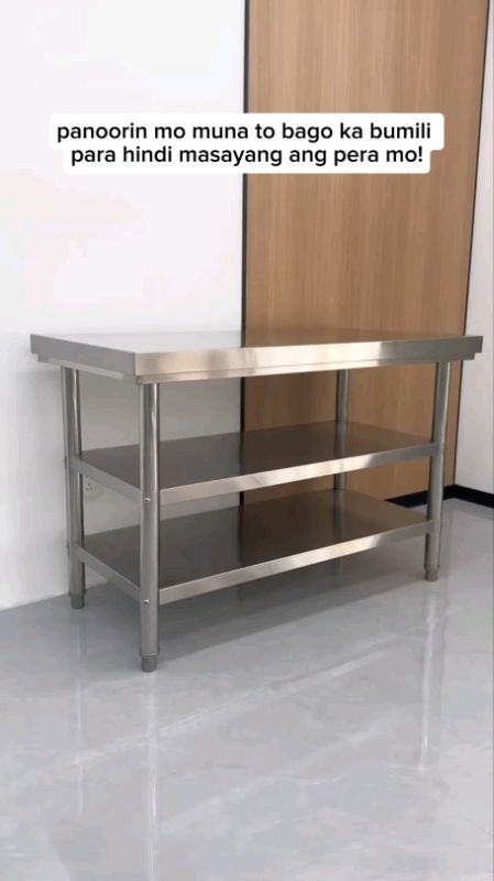 stainless steel table #304stainless #workbench #Kitchen #MasMuraSaShopee #FreeCoinsInShopeeVideo