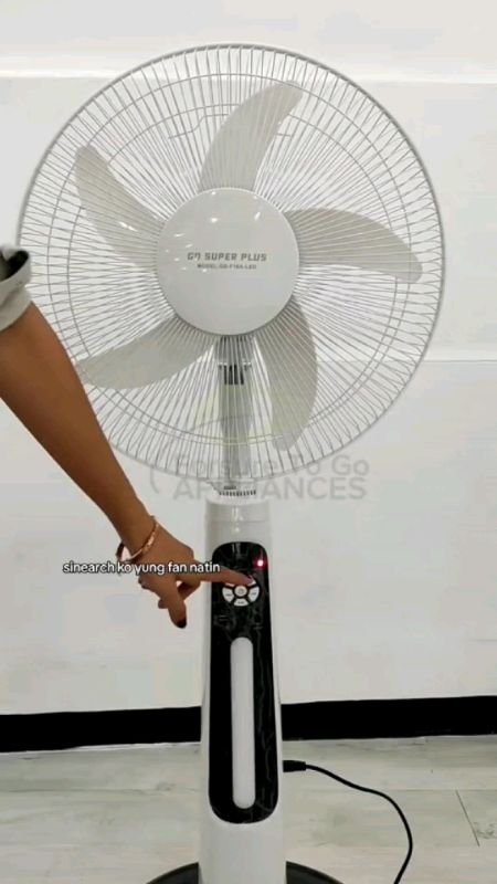 Gold Star 16 Inch Solar Fan Powerful Electric Fan Wall Fan Multifuction Stand Fan Rechargeable Fan #StandFan #SolarFan #Fyp #Shopee #ShopeeFind #Sale