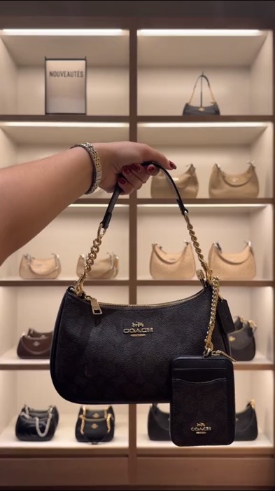 Teri Women's Shoulder Bag Underarm Bag Messenger Bag Half Moon Bag👜🍂🧲#MasMuraSaShopee #FreeCoinsInShopeeVideo #trendy #fyp