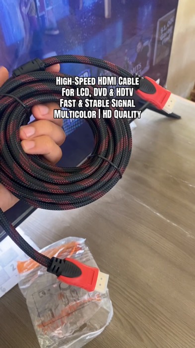 Upgrade your screen time! This HDMI Cable for LCD, DVD & HDTV delivers sharp, crystal-clear picture and sound instantly. #hdmi #hdmicable #cyrstal