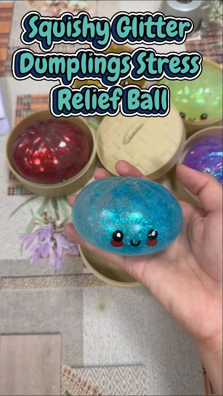 Squishy Glitter Dumplings Stress Relief Ball Sensory Fidget Toy #MasMuraSaShopee #ShopeePHPaydaySale #FreeCoinsInShopeeVideo #getyoursnow