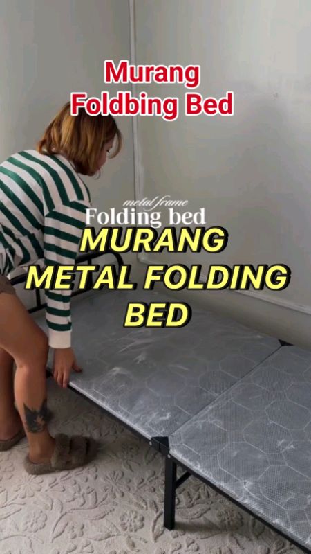 Metal Folding Bed Heavy Duty #heavydutyfoldingbed #heavyduty #foldingbed #metalbedframe #fyp #shopeefinds