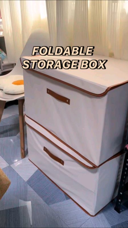 FOLDABLE STORAGE BOX #storagebox #foldablestoragebox #foldablestoragecabinet #Clothesstoragebox #organizer #cabinetbox #Home #foldablecabinet #cabinet