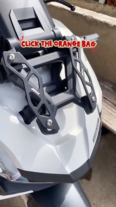 Windshield Garnish CNC Aluminum. #motorcyclevisorgarnish #windshieldgarnish #viral #FreeCoinsInShopeeVideo #trending #MasMuraSaShopee
