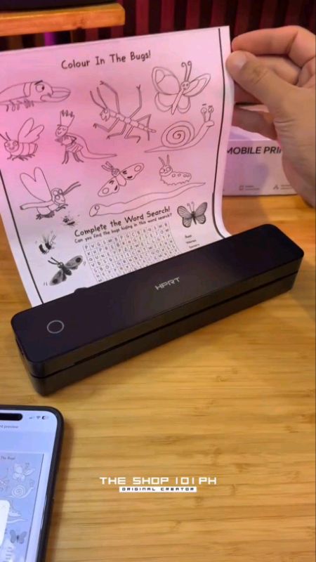 #hprt #inkless #thermal #printer #portable #A4wireless #Bluetooth #wow #school #student #print #folded #trend