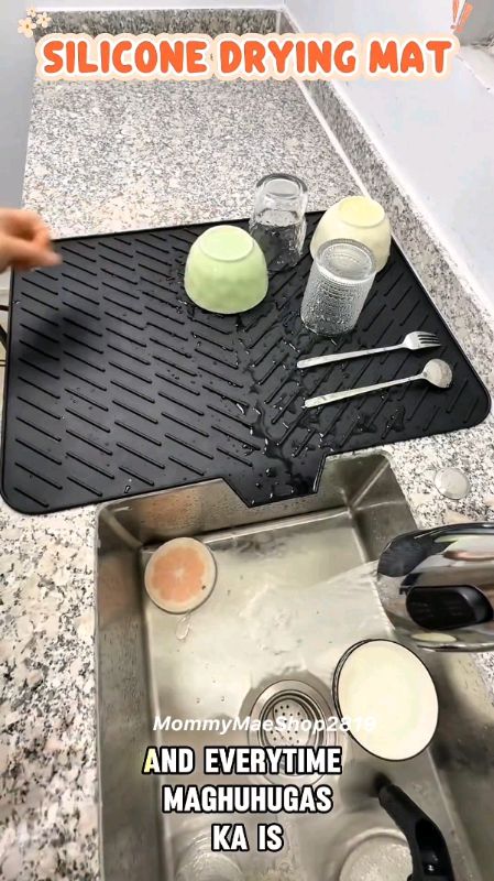 #dryingmat #dishdryingmat #Kitchen #kitchenessentials #kitchenneeds #siliconedryingmat #homeproducts #fyp #MasMuraSaShopee #shopee #MasMuraSaShopee