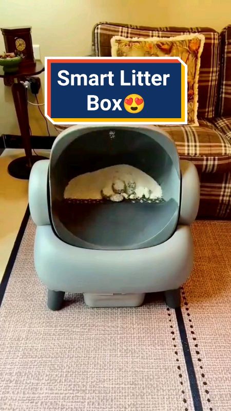 Smart Cat litter box Automatic Odor Control UV Sterilization Detachable Enclosure #petlover #trending #viral #gift
