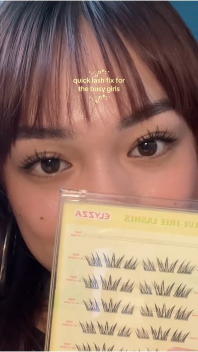 #eyelashes #clusterlashes #elyzza #gluefreelashes