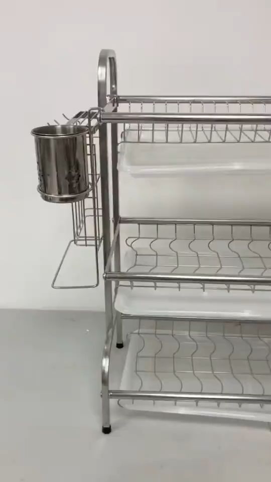 di#Drain cupboards    This dish rack helps you categorize your kitchenware while keeping it dry, preventing dampness and mold.