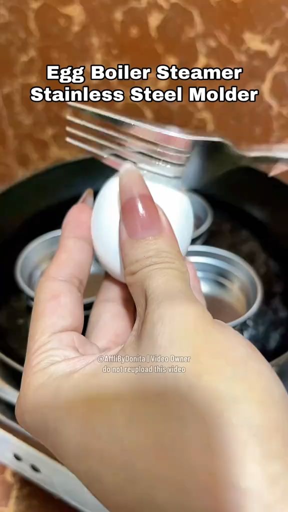 Egg Boiler Steamer Stainless Steel Molder ?? #eggmolder #eggsteamer #sunnysideup #stainlesssteel #kitchenessentials