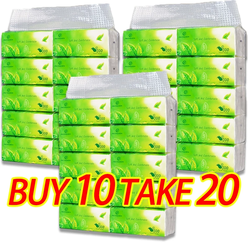 Organic green tea Facial Tissue Paper For Face 4 ply Toilet Paper Tissue Paper Towel