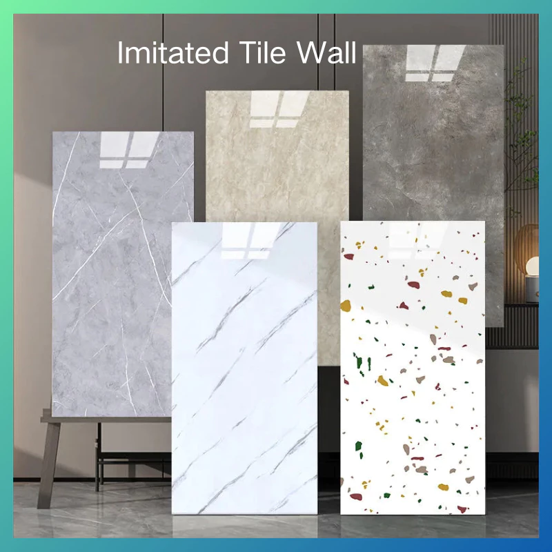 Marble Wallpaper adhesive Waterproof decor wall PVC 30×60cm printed wallpaper